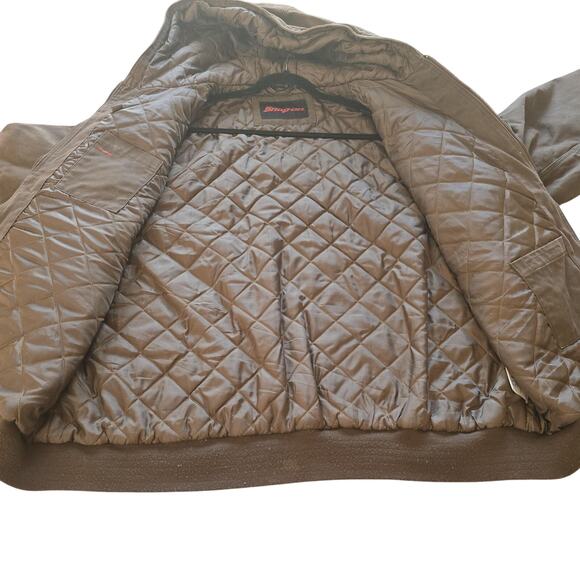 Snap-on Jacket Mens 3XL Brown Tan Colorblock Hooded Full Zip Workwear 80SV0 - Picture 3 of 12